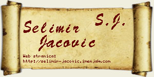Selimir Jačović vizit kartica